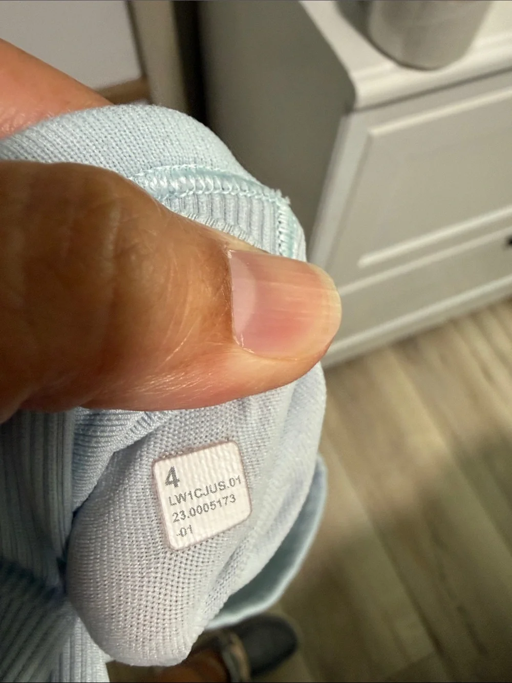 Lululemon Ribbed Racerback Tank Top - Light Blue - Picture 4 of 4